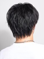 リップス 難波(LIPPS)&nbsp;センターパートツイストスパイラル黒髪ツーブロックコンマバング