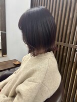 ルルズ(LULUS)&nbsp;ココアピンクボルドーレッドワインレッドハイライト京都駅美容室