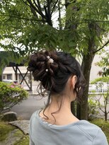 ジュラク(JURAKU) 高めアップスタイル/ふわふわ団子