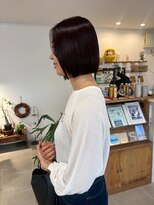 O&nbsp;大人可愛いシアカラー透け感小顔透明感丸みショートモテ髪