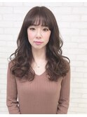 大人ロング×チョコレートブラウン