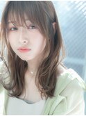 【ROMA銀座】透明感/ミントアッシュ/無造作カール/セミロング