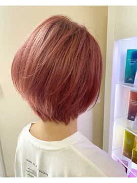 リミットヘアー 大在店(Remit hair) 〈山本style〉ダブルカラーでピンクベージュ