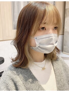 ロンドアリシア 金山(Lond Alexia) 【Lond  Alexia】柴田知亜希　フェイスフレーミング　ミルクティ