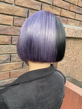 ピチカート(pizzicato) ボブ×ラベンダー×ブラック＝激かわスタイル