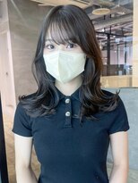 くびれヘア_グレージュカラーボブウルフココアベージュ_ba419061