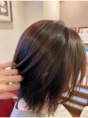 艶髪くびれボブ/シアーブラウン【cher西宮北口:三田】