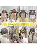 量産型ライブヘアー　リボンレース編み