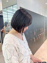 ロンドシエル 横浜(Lond ciel)&nbsp;黒髪ボブ×前下がりボブ×韓国後れ毛【横浜】