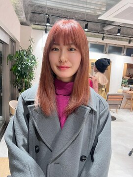 アドア 横浜(ADORE) 【ADORE横浜】ピンクベージュ×ブリーチカラー