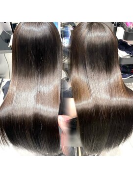 ハルキミナト ジャパン ヨコハマ(HARUKI MINATO japan YOKOHAMA) メゾンストレートで過去一の艶髪に