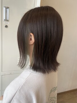 ヘアーデザイン キズナ(HAIR DESIGN Kizuna) インナーカラー×切りっぱなし外ハネ