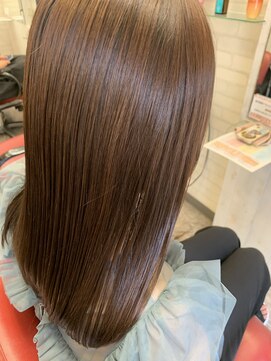 ロマンヤカタ ファース(ROMAN YAKATA fars) 髪質改善　プレミアムカラー　艶ブラウン　美髪@田代9/29