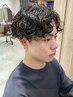 〈カール＋束感〉メンズカット＋波巻きorツイストスパイラルパーマ[三軒茶屋]