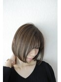 小顔シルエットボブ◇シアベージュ
