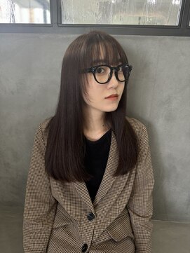 トーン(tone) ダークブラウン/顔周り/韓国風/レイヤーカット/20代/30代人気