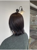 くびれボブ×オリーブグレージュ