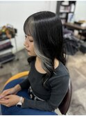 顔周りインナーカラー