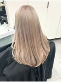 15669ブリーチ&ダブルカラー金髪ホワイトブロンドレイヤー