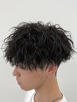ビカムメンズヘアー 栄店(become men's hair)&nbsp;チリつかないツイストスパイラルパーマ縦落ちツーブロマッシュ