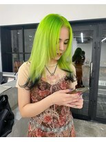 スーパーシーン(SUPER SCENE)&nbsp;ミディアムヘア/デザインカラー/フェイスフレーミング/宜野湾