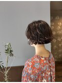 クセをいかしたボブスタイル