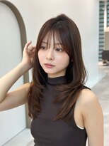 ライズ ネックス ザ サロン 渋谷(LIZE nex the salon)&nbsp;【小顔レイヤーカット　前髪あり#4】#渋谷駅#韓国#髪質改善