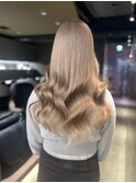 クラゲヘアー/小顔に見せるヘア/ココアベージュ/栄