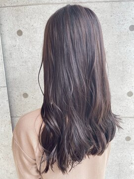 髪質改善/顔周りレイヤーカット/グレージュ[千葉/千葉駅]