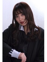 スリー スタンド(THREE STAND)&nbsp;顔周りレイヤー/くすみブラウンカラー