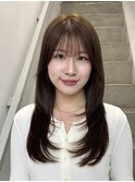 ◎ シースルーバング×ナチュラルレイヤーロング