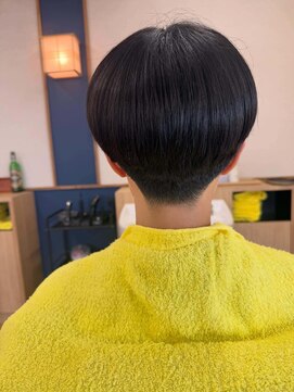 成る髪 マッシュセニング無し