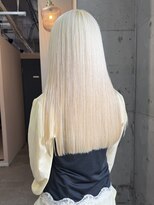 ラニヘアサロン(lani hair salon)&nbsp;ホワイトブロンド/ハイトーン/ケアブリーチ/金髪/透け感カラー