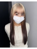 ギミックパシャ(GIMMICK pasha)&nbsp;ホワイトミルクティーとブラウンのルーツカラー