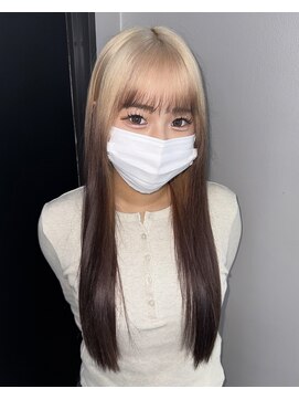 ギミックパシャ(GIMMICK pasha) ホワイトミルクティーとブラウンのルーツカラー