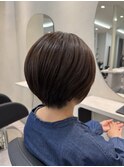 縮毛矯正×丸みショートボブ＊