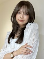 アイトーキョーエス 渋谷(AI TOKYO S)&nbsp;ブリーチなしダブルカラーヘーゼルブラウン透明感カラー髪質改善