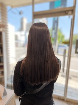 maruk【7月17日NEW OPEN（予定）】の写真/【六本松/地毛風ストレート◎】縮毛かけた感がないナチュラルな仕上がり★ダメージが少ない厳選薬剤使用◎