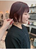 red pink 【ブリーチカラー】