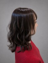 ソラヘアー(SORA hair) 艶感ブラウンミディアムレイヤーくびれヘア
