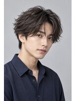 メンズチャチャブランアミー(MEN's chachaBlanc Amie)&nbsp;軽やかフェザーパーマ×前下がりマッシュ