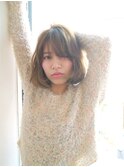 外国人風シルバーアッシュ★大人かわいい♪抜け感ボブ