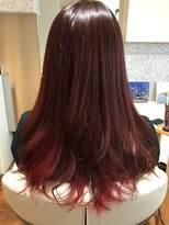 オズ ヘアーアンドトータルビューティー(OZ hair&total beauty) A/Wワインレッドロング