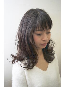 グルグル 妙典店(GULGUL) 姫カット ハッシュカット 前髪 無造作セミウェットミディ　妙典