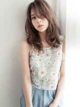 プレジール ヘアー デザイン(Plaisir Hair Design) 抜け感フレンチウェーブ×うざバング☆Sラインセミディ