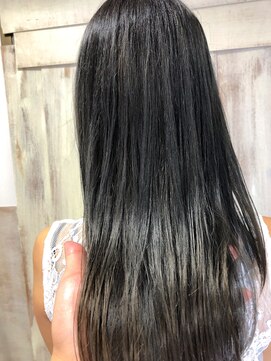 アンフィドットドゥルドゥ(AnFye.dueldo) 【AnFye.dueldo】ブルージュグラデーション × 艶髪スタイル