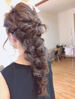 ヘアーメイク フェヌア(Hair Make fenua)&nbsp;ダウンstyle☆編みこみアレンジ