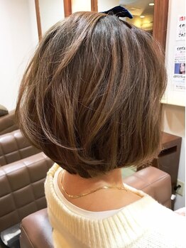 プース ヘアー(Pousse hair)の写真/【高須】Pousse hairのショートヘアはキュッと小顔効果◎360°どこから見ても美しい"ひし形"シルエットに♪