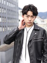 キラキラ(KIRAKIRA)&nbsp;ツーブロック 無造作ショート アップバング マッシュパーマ