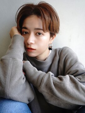 ラフィス ヘアー クラン 広島本通店(La fith hair clan) 【La fith】 センターパート×ショートマッシュ